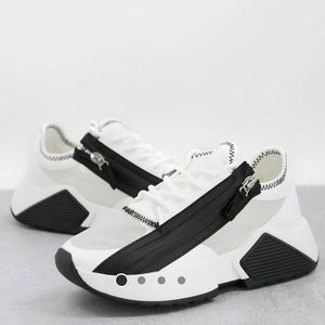 ASOS DESIGN Darkness Zip Trainers in White NWT size US 8 Women’s Sneakers